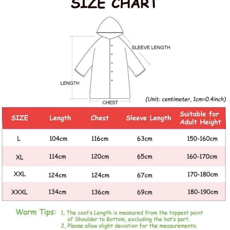 Herren Heritage Threads Herrenbekleidung-Eleganter dicker Unisex-Regenmantel mit Kapuze