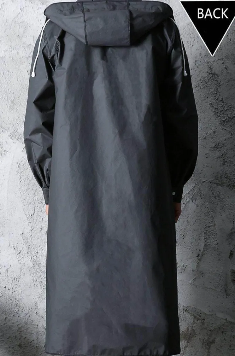 Herren Heritage Threads Herrenbekleidung-Eleganter dicker Unisex-Regenmantel mit Kapuze