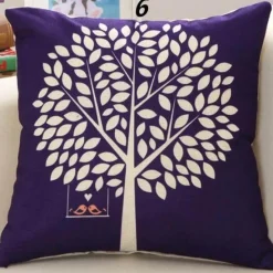 Plush Perch Bettzeug-Eleganter Kissenbezug mit Blumenvase – luxuriöser Kissenbezug für die Inneneinrichtung