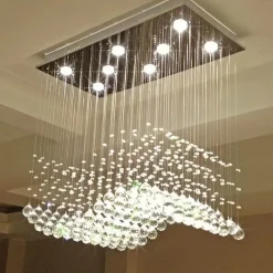 Willow u0026 Whim Beleuchtung-Eleganter Kristall-Regentropfen-Kronleuchter – Luxus-Beleuchtungskörper
