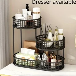 Timeless Touch Küche & Esszimmer-Eleganter mehrstöckiger Obstkorb aus Metall – luxuriöses dekoratives Design