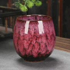 Plates u0026 More Küche & Esszimmer-Elegantes handgefertigtes chinesisches Kaffeetassen-Set aus Kiln-Keramik – 250 ml Kung-Fu-Teetassen