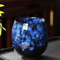 Plates u0026 More Küche & Esszimmer-Elegantes handgefertigtes chinesisches Kaffeetassen-Set aus Kiln-Keramik – 250 ml Kung-Fu-Teetassen