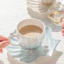 Plates u0026 More Küche & Esszimmer-Elegantes Porzellantassen-Set – Luxuriöses Kaffee- und Tee-Trinkgeschirr-Geschenk