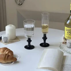 Plates u0026 More Küche & Esszimmer-Elegantes Rotweinkelch-Set – Champagner-Trinkgeschirr aus Kristall für Hochzeiten