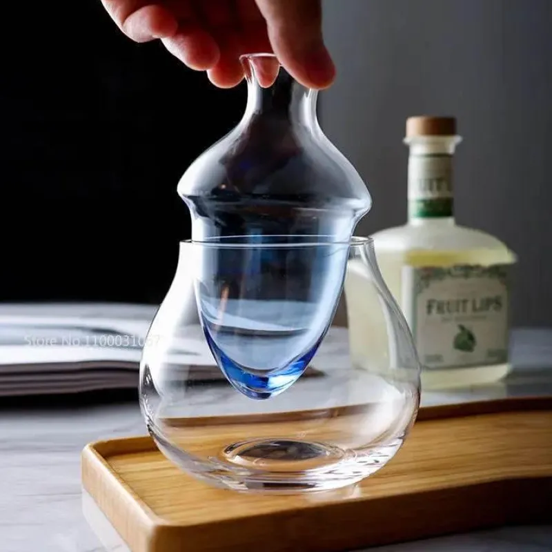 Plates u0026 More Küche & Esszimmer-Elegantes Set aus Weinkaraffe und Eiskrug aus Glas – Zubehör für die Hausbar