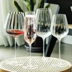 Plates u0026 More Küche & Esszimmer-Elegantes Weinkelch-Set aus Kristallglas – Luxuriöse Champagnergläser für Partys