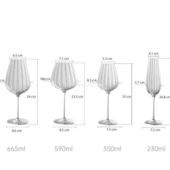 Plates u0026 More Küche & Esszimmer-Elegantes Weinkelch-Set aus Kristallglas – Luxuriöse Champagnergläser für Partys