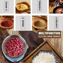 The Cozy Mug Küche & Esszimmer-Elektrische Mini-Kaffee- und Gewürzmühle – Kompakte Küchenmühle