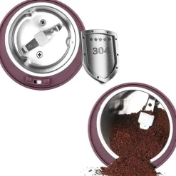 The Cozy Mug Küche & Esszimmer-Elektrische Mini-Kaffeemühle – Leistungsstarke Bohnenmühle