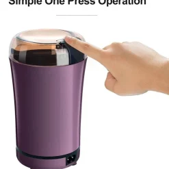 The Cozy Mug Küche & Esszimmer-Elektrische Mini-Kaffeemühle – Leistungsstarke Bohnenmühle