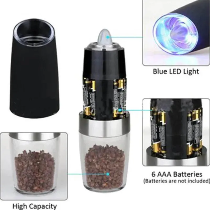 Tom Küche & Esszimmer-Elektrische Salz- und Pfeffermühle - Küchengewürzmühle