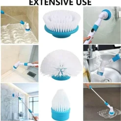 The Blissful Bath Badezimmer-Elektrische Scheuerbürste – Turbo-Schleuderreiniger für die Tiefenreinigung