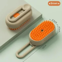 Furendo Haustierzubehör|Reinigungswerkzeuge Für Haustiere-Elektrische Tierbürste – 3-in-1-Pflegewerkzeug mit Dampfgarer
