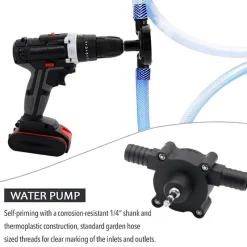 Roam Ready Heimwerkzeuge|Outdoor & Garten-Elektrische Wassertransferpumpe - Hochleistungs-Bohrwerkzeug