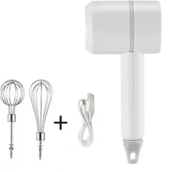 The Culinary Kit Küche & Esszimmer-Elektrischer Handaufschäumer - 2-in-1 Milchmixer Schneebesen