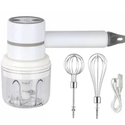 The Culinary Kit Küche & Esszimmer-Elektrischer Handaufschäumer - 2-in-1 Milchmixer Schneebesen