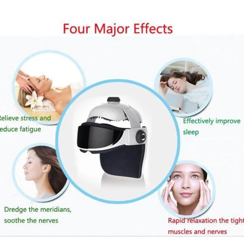 The Relaxation Nook Gesundheits-Gadgets|Gesundheits- Und Entspannungstools-Elektrischer Heizhelm für die Augenmassage – wiederaufladbares Entspannungsgerät