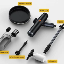 Wild u0026 Free Gear Autopflege|Autozubehör-Elektrischer Hochdruck-Autoreiniger – Leistungsstarker Sprühreiniger