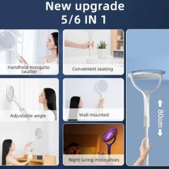 Trail u0026 Beyond Camping-Werkzeuge|Camping Im Freien-Elektrischer 6-in-1-Mückenvernichter – drehbare Insektenfalle