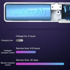 Trail u0026 Beyond Camping-Werkzeuge|Camping Im Freien-Elektrischer 6-in-1-Mückenvernichter – drehbare Insektenfalle