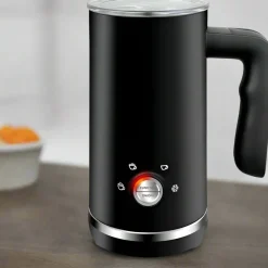 The Cozy Mug Küche & Esszimmer-Elektrischer 4-in-1-Milchaufschäumer – Großer Dampfgarer aus Edelstahl