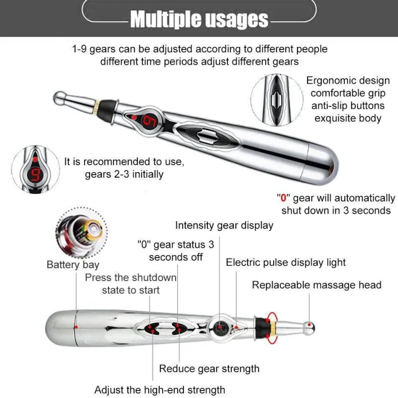 The Relaxation Nook Massageprodukte|Gesundheits-Gadgets-Elektrischer Massagestift – Therapie-Touch-Massagegerät