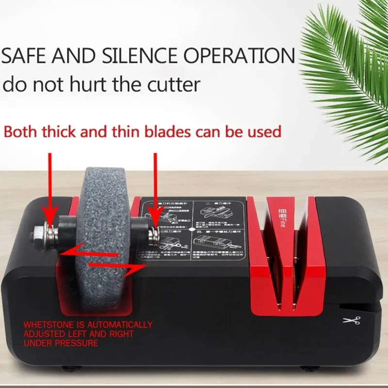 The Culinary Kit Küche & Esszimmer-Elektrischer Messerschärfer – Professionelles Küchenwerkzeug für präzise Schneidkantenpflege