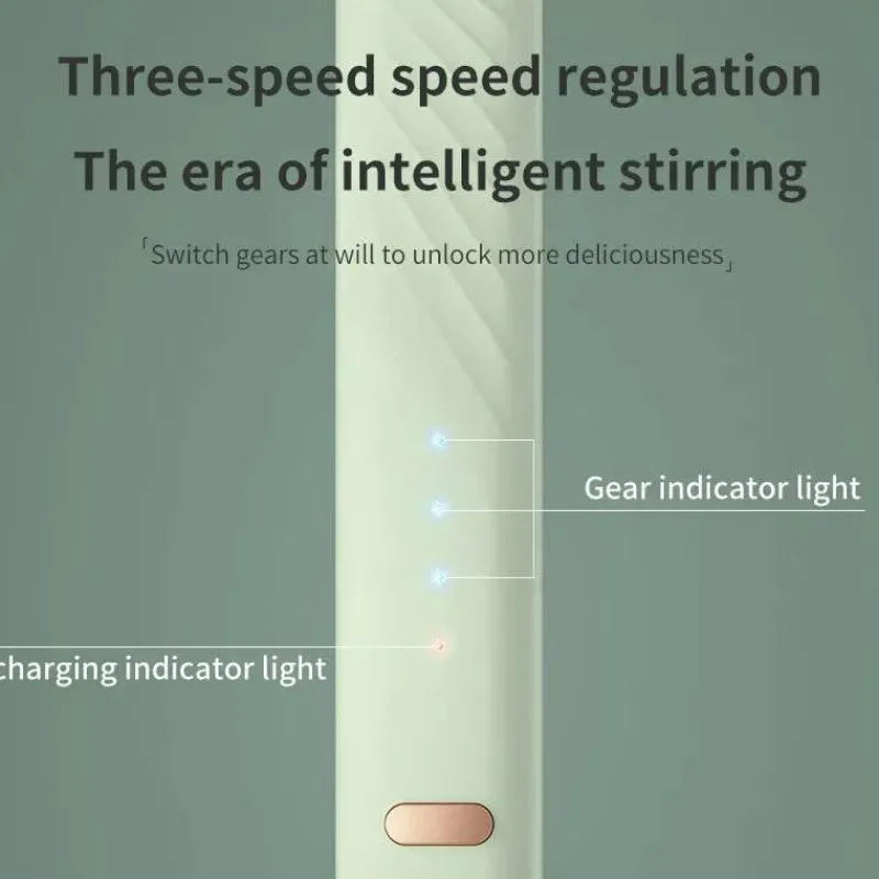 Tom Küche & Esszimmer-Elektrischer Milchaufschäumer – Schaumbereiter mit 3 Geschwindigkeiten für perfekte Kaffee-Lattes und Cappuccinos