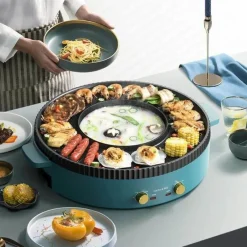 The Culinary Kit Küche & Esszimmer-Elektrischer rauchfreier BBQ-Grill – Antihaft-Grill im koreanischen Stil