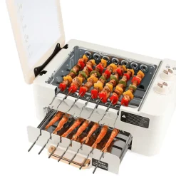 Adventure Basecamp Camping Im Freien|Küche & Esszimmer-Elektrischer rotierender rauchfreier Grillofen