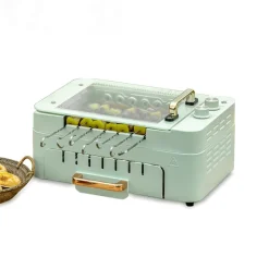 Adventure Basecamp Camping Im Freien|Küche & Esszimmer-Elektrischer rotierender rauchfreier Grillofen