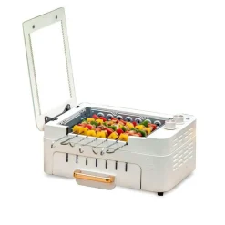 Adventure Basecamp Camping Im Freien|Küche & Esszimmer-Elektrischer rotierender rauchfreier Grillofen