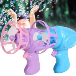 The Decor Haven Babyspielzeug-Elektrischer Seifenblasenblumen-Ventilator – Lustiges Outdoor-Spielzeug für Kinder
