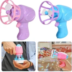 The Decor Haven Babyspielzeug-Elektrischer Seifenblasenblumen-Ventilator – Lustiges Outdoor-Spielzeug für Kinder