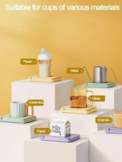 The Cozy Mug Küche & Esszimmer-Elektrischer Tassenwärmer – Mini-Kaffeewärmer für den Schreibtisch