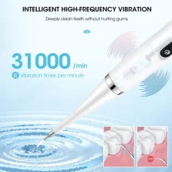 PureGlow Frauenpflege|Körperpflege-Elektrischer Ultraschall-Zahnreiniger, Zahnaufhellung, Plaque