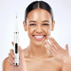 PureGlow Frauenpflege|Körperpflege-Elektrischer Ultraschall-Zahnreiniger, Zahnaufhellung, Plaque