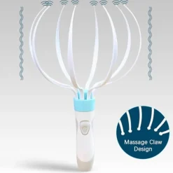 The Relaxation Nook Massageprodukte|Gesundheits- Und Entspannungstools-Elektrisches Kopfhautmassagegerät – Oktopus-Design zum Stressabbau und zur Entspannung