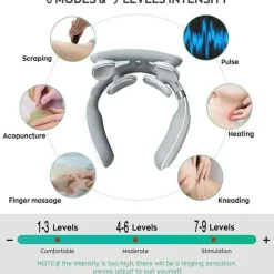 Decor Massageprodukte|Gesundheits- Und Entspannungstools-Elektrisches Nackenmassagegerät – Intelligente Wärmeimpulstherapie