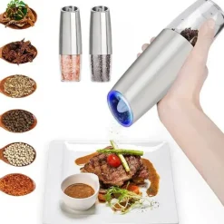 Tom Küche & Esszimmer-Elektrisches Salz- und Pfeffermühlen-Set – Küchengewürzmühle Duo