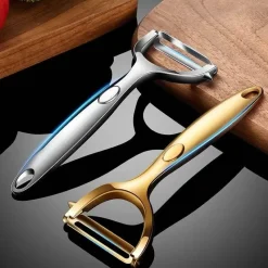 Tom Küche & Esszimmer-Ergonomischer Y-Schäler aus Edelstahl für Obst und Gemüse