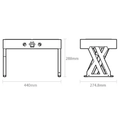 Furry Haven Haustierzubehör|Tierfütterung-Erhöhter, verstellbarer Futternapf für Haustiere – Ständer für Hunde- und Katzennäpfe