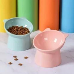 Furry Haven Haustierzubehör|Reinigungswerkzeuge Für Haustiere-Erhöhter, verstellbarer Wassernapf für Haustiere – geneigter Futternapf für Hunde und Katzen