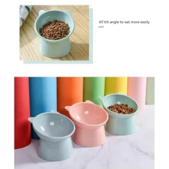 Furry Haven Haustierzubehör|Reinigungswerkzeuge Für Haustiere-Erhöhter, verstellbarer Wassernapf für Haustiere – geneigter Futternapf für Hunde und Katzen