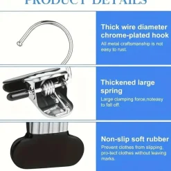 Room to Spare Aufbewahrung Und Organisation-10er-Pack Edelstahlhaken – Stiefelclips für Wäsche und Aufbewahrung