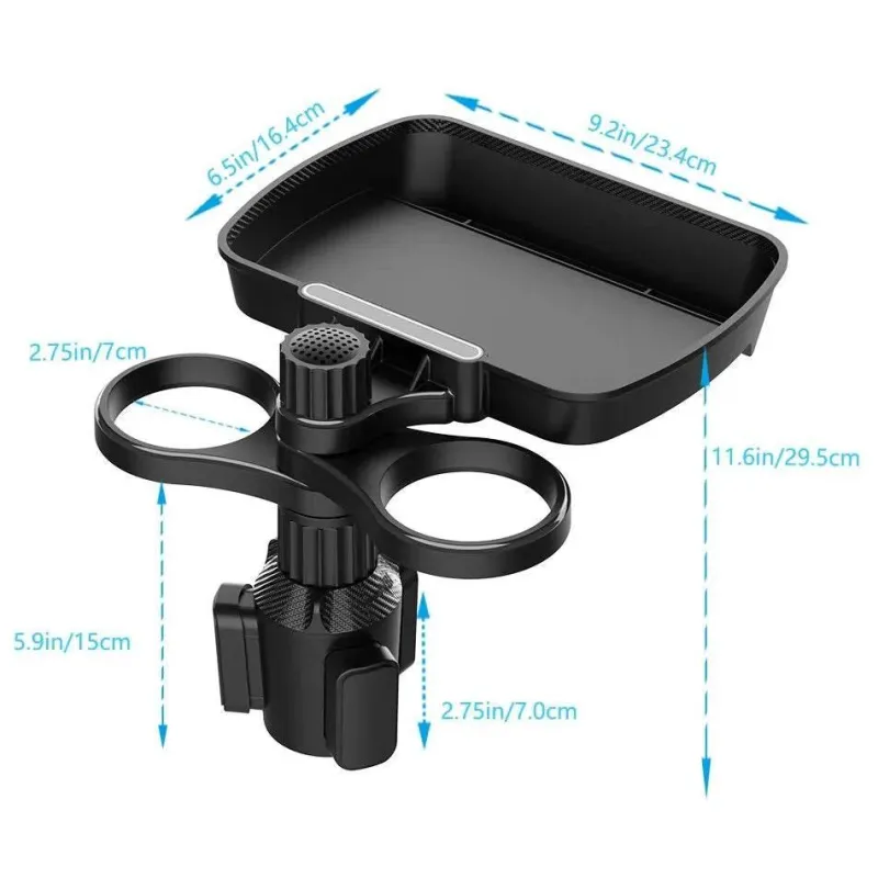 Wild u0026 Free Gear Autozubehör|Automobilindustrie-Erweiterbarer Getränkehalter für Snacktische im Auto – Multifunktionales Reisezubehör