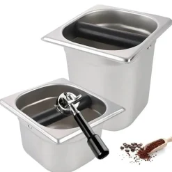 Tom Küche & Esszimmer-Espresso-Abklopfbehälter aus Edelstahl zur einfachen Entsorgung des Kaffeesatzes