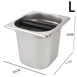 Tom Küche & Esszimmer-Espresso-Abklopfbehälter aus Edelstahl zur einfachen Entsorgung des Kaffeesatzes