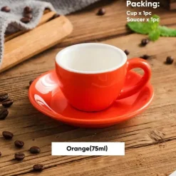 Plates u0026 More Küche & Esszimmer-Espresso-Kaffeetassen-Set aus Keramik – Teetassen und Becher aus Keramik zum Frühstück